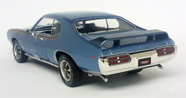 1/18 1969 Pontiac GTO Judge Mavi Diecast Araba, AutoWorld 1171 - Görsel 2