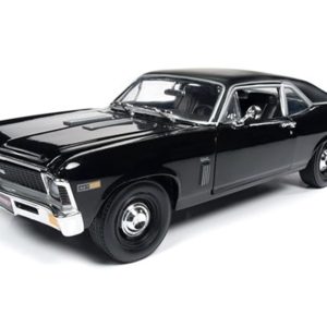 1/18 1969 Chevrolet Yenko Nova (mcacn) Siyah Diecast Araba, AutoWorld 1178