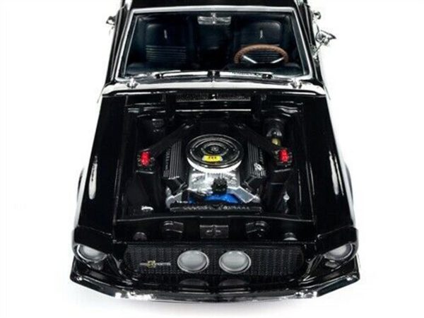 1/18 1967 Shelby GT350 Sert Tavan Siyah Diecast Araba, AutoWorld 1202 - Görsel 4