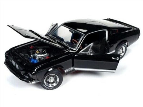 1/18 1967 Shelby GT350 Sert Tavan Siyah Diecast Araba, AutoWorld 1202 - Görsel 3