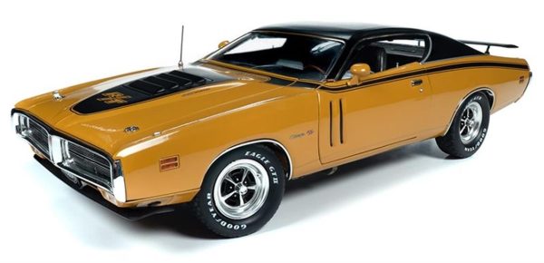 1/18 Dodge Charger R/T Sert Tavan Karamel Diecast Araba, AutoWorld 1210