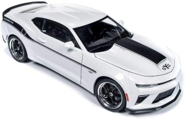 1/18 2018 Chevrolet Camaro Yenko s/c Beyaz Diecast Araba, AutoWorld 253 - Görsel 4