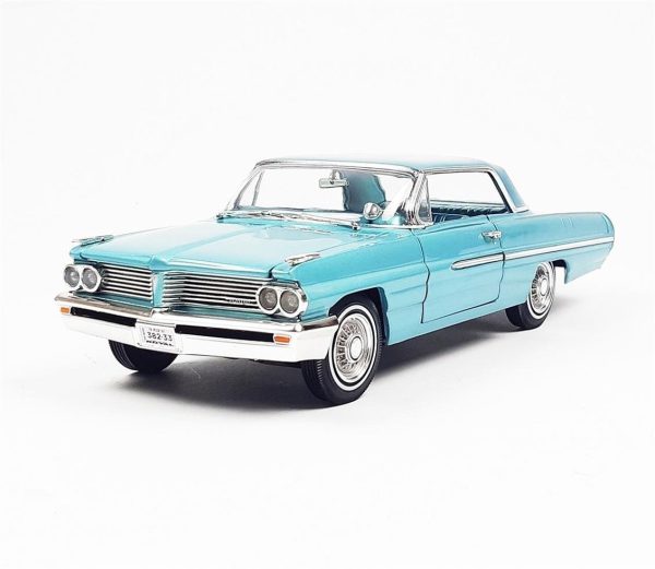 1/18 1962 Pontiac Royal Bobcat Catalina Aquamarine Diecast Araba, AutoWorld AMM1212