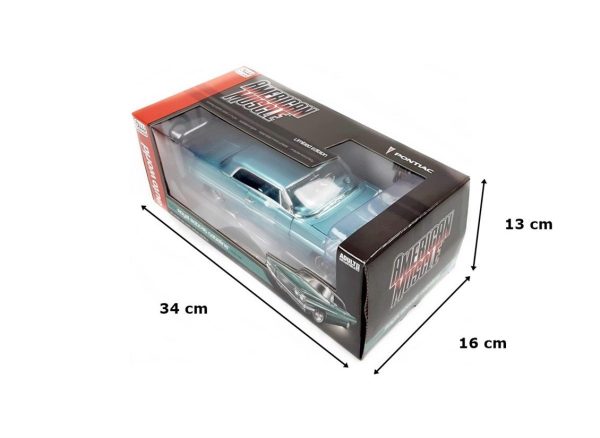 1/18 1962 Pontiac Royal Bobcat Catalina Aquamarine Diecast Araba, AutoWorld AMM1212 - Görsel 5