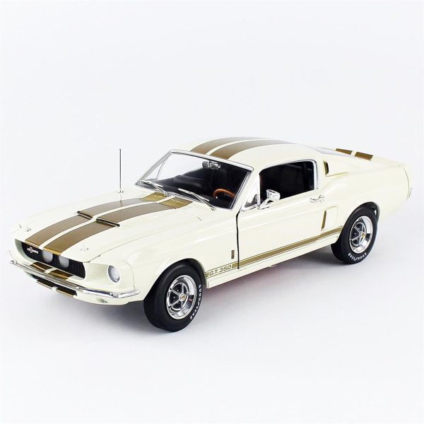 1/18 1967 Shelby GT-350 Wimbledon White Diecast Araba, AutoWorld AMM1227 - Görsel 2