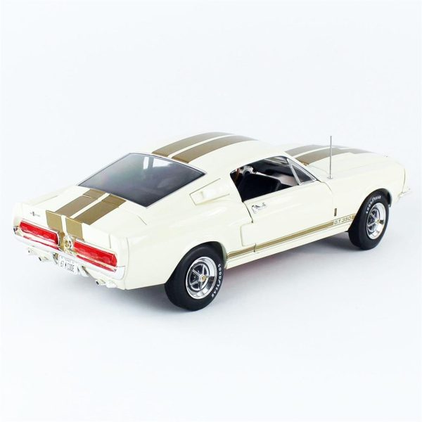 1/18 1967 Shelby GT-350 Wimbledon White Diecast Araba, AutoWorld AMM1227 - Görsel 4