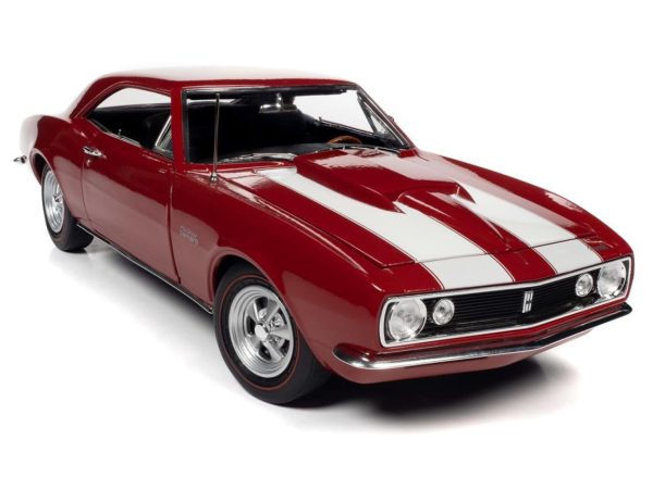 1/18 1967 Nickey Chevrolet Camaro Z28 (MCACN) Bolero Red Diecast Araba, AutoWorld AMM1228