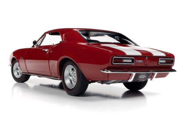 1/18 1967 Nickey Chevrolet Camaro Z28 (MCACN) Bolero Red Diecast Araba, AutoWorld AMM1228 - Görsel 4