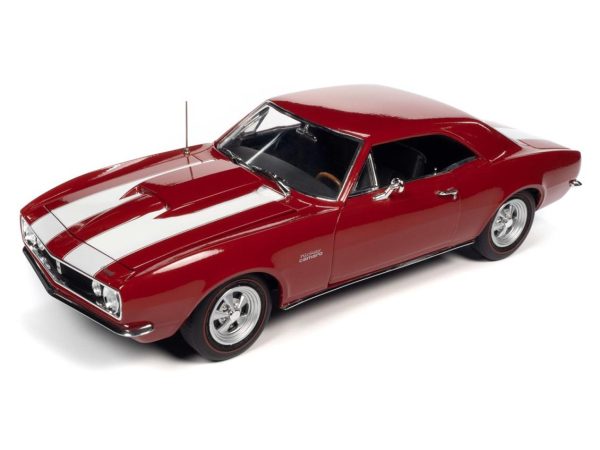 1/18 1967 Nickey Chevrolet Camaro Z28 (MCACN) Bolero Red Diecast Araba, AutoWorld AMM1228 - Görsel 2