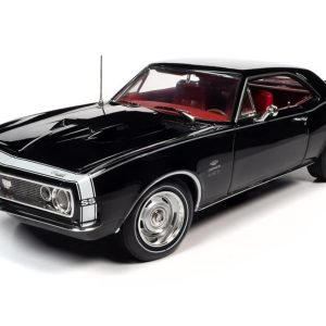 1/18 1967 Chevy Camaro (Yenko) Tuxedo Black Diecast Araba, AutoWorld AMM1247