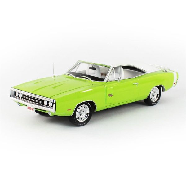 1/18 1970 Dodge Charger R/T (Hemmings Muscle Machine) FJ5 Sublime Diecast Araba, AutoWorld AMM1249 - Görsel 2