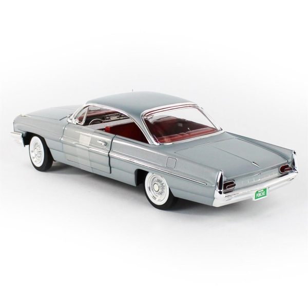 1/18 1961 Pontiac Catalina Hardtop (Class of 1961) Richmond Gray Diecast Araba, AutoWorld AMM1254 - Görsel 3