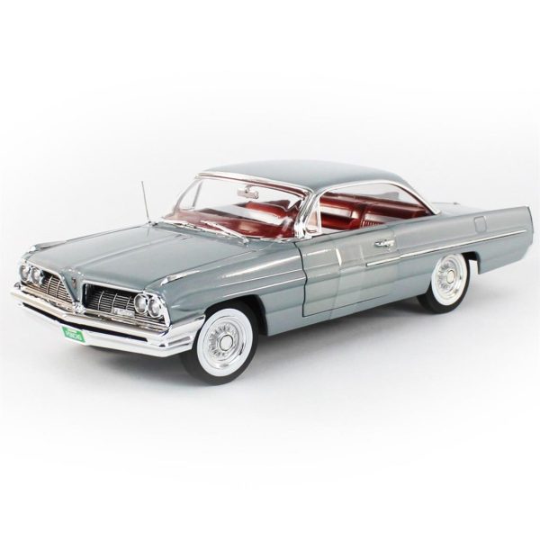 1/18 1961 Pontiac Catalina Hardtop (Class of 1961) Richmond Gray Diecast Araba, AutoWorld AMM1254 - Görsel 2