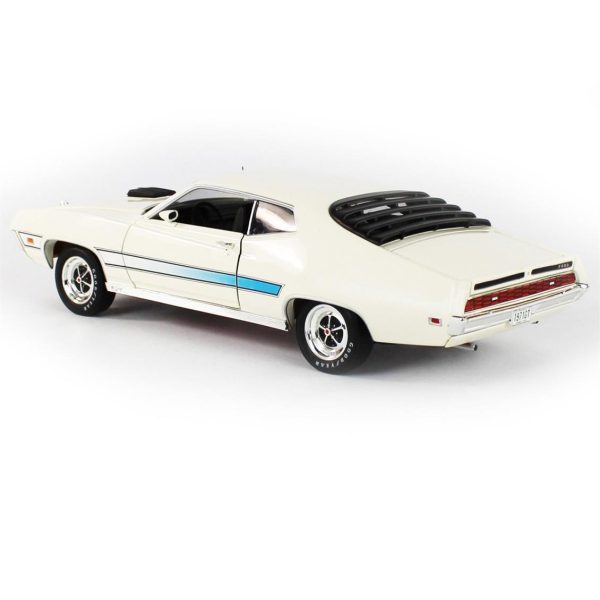 1/18 1971 Ford Torino (Class of 1971) Wimbleton White Diecast Araba, AutoWorld AMM1256 - Görsel 3