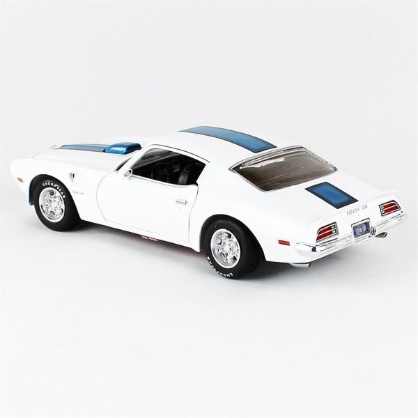 1/18 1971 Pontiac Firebird Trans Am White Diecast Araba, AutoWorld AMM1267 - Görsel 3