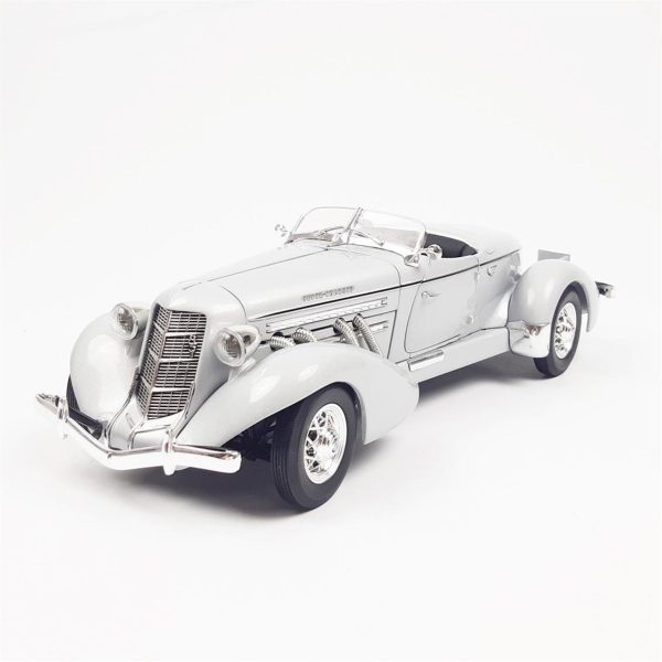 1/18 1935 Auburn 851 Speedster Grayhaze Diecast Araba, AutoWorld AW268 - Görsel 2