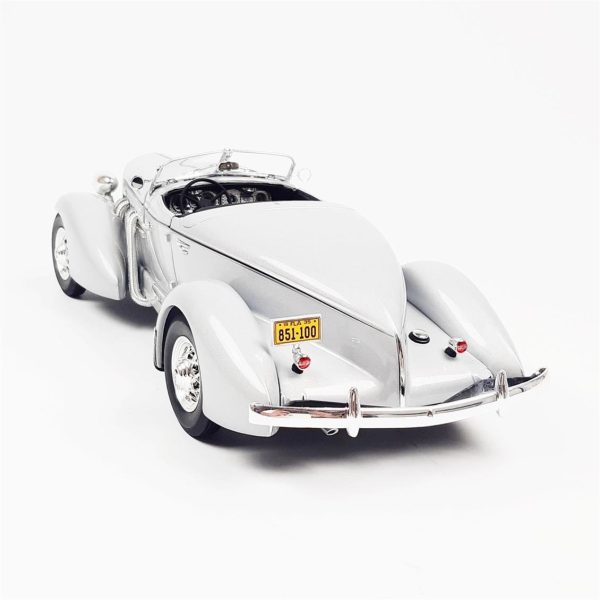 1/18 1935 Auburn 851 Speedster Grayhaze Diecast Araba, AutoWorld AW268 - Görsel 4
