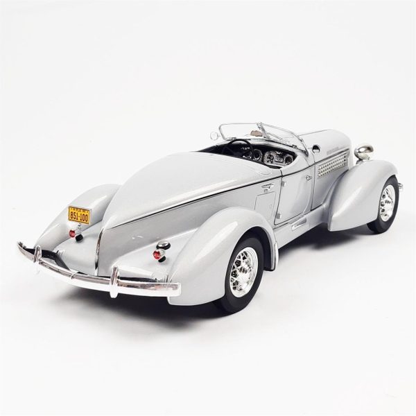 1/18 1935 Auburn 851 Speedster Grayhaze Diecast Araba, AutoWorld AW268 - Görsel 3