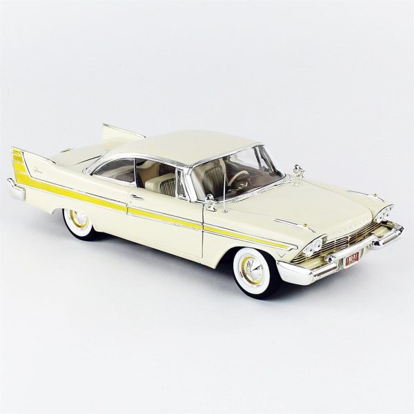 1/18 1957 Plymouth Fury Beige Diecast Araba, AutoWorld AW272