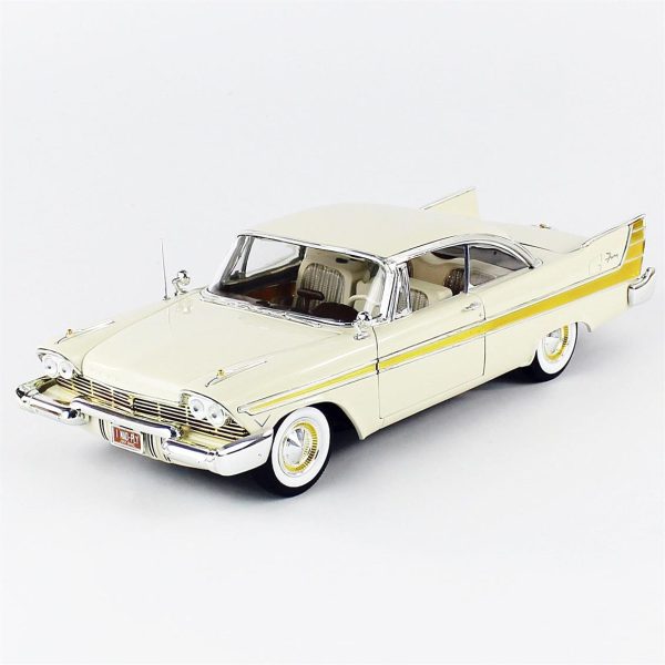 1/18 1957 Plymouth Fury Beige Diecast Araba, AutoWorld AW272 - Görsel 2
