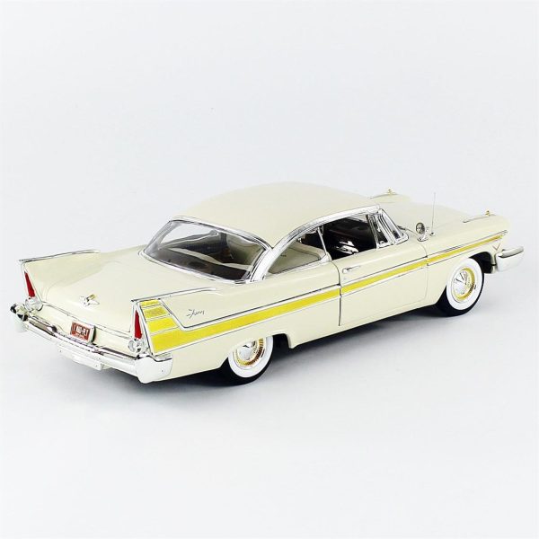 1/18 1957 Plymouth Fury Beige Diecast Araba, AutoWorld AW272 - Görsel 4