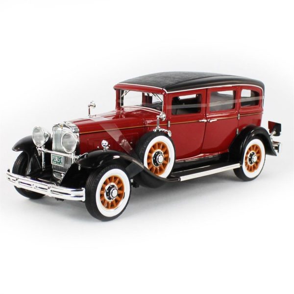 1/18 1931 Peerless Master 8 Sedan Red & Black Diecast Araba, AutoWorld AW284 - Görsel 2