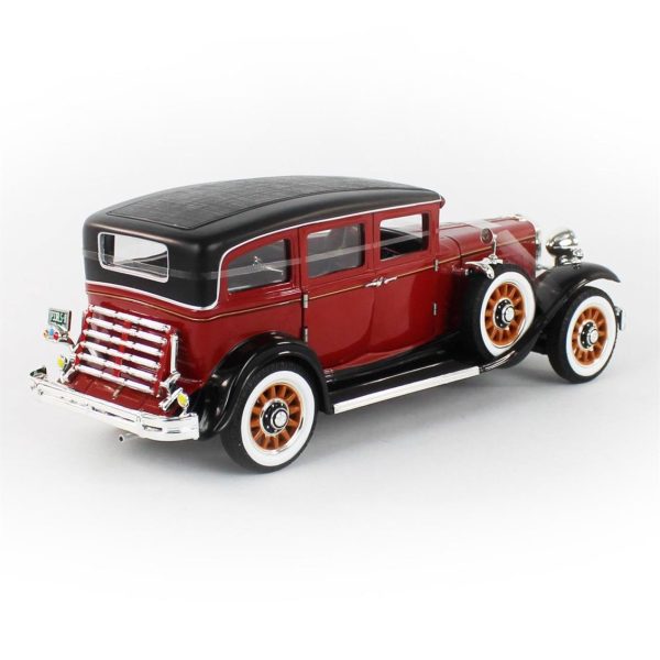 1/18 1931 Peerless Master 8 Sedan Red & Black Diecast Araba, AutoWorld AW284 - Görsel 4