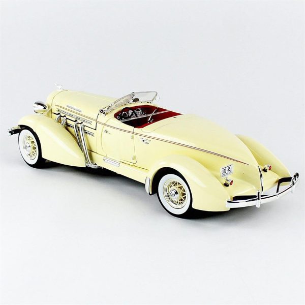 1/18 1935 Auburn 851 Speedster Cream Diecast Araba, AutoWorld AW297 - Görsel 3