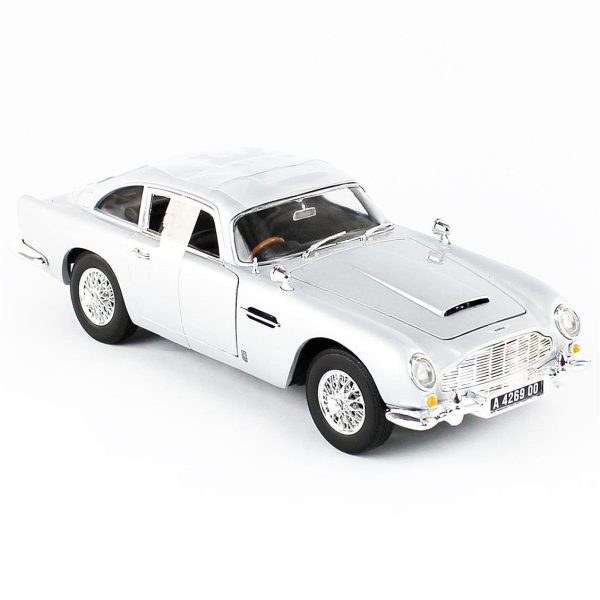 1/18 1965 James Bond Aston Martin No Time To Die Gümüş Diecast Araba, AutoWorld AWSS131