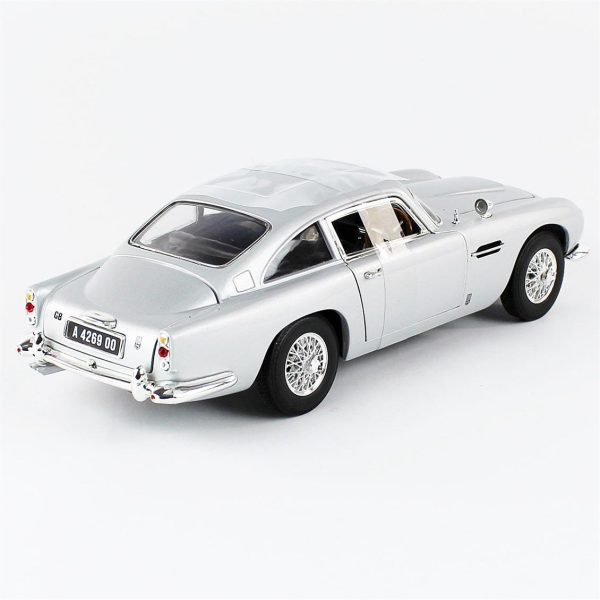 1/18 1965 James Bond Aston Martin No Time To Die Gümüş Diecast Araba, AutoWorld AWSS131 - Görsel 4