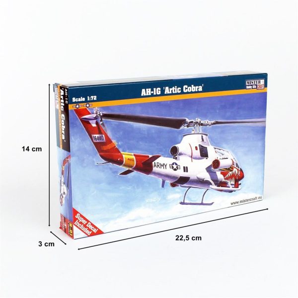1/72 AH-1G (Artic Cobra) Helikopter Maketi, Mister Craft B001 - Görsel 5