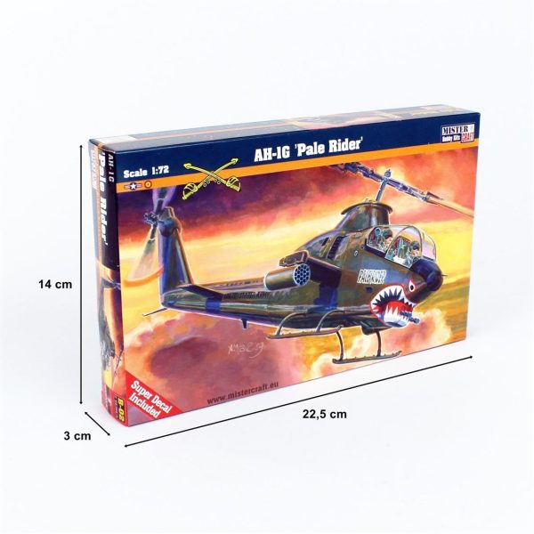 1/72 AH-1G (Pale Raider) Helikopter Maketi, Mister Craft B002 - Görsel 5