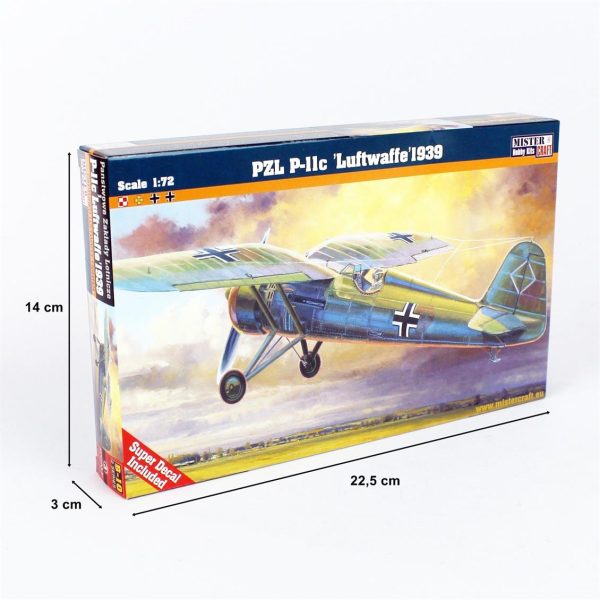 1/72 PZL P-11C Pilot Eğitim Alayı Savaş Uçağı Maketi, Mister Craft B010 - Görsel 5