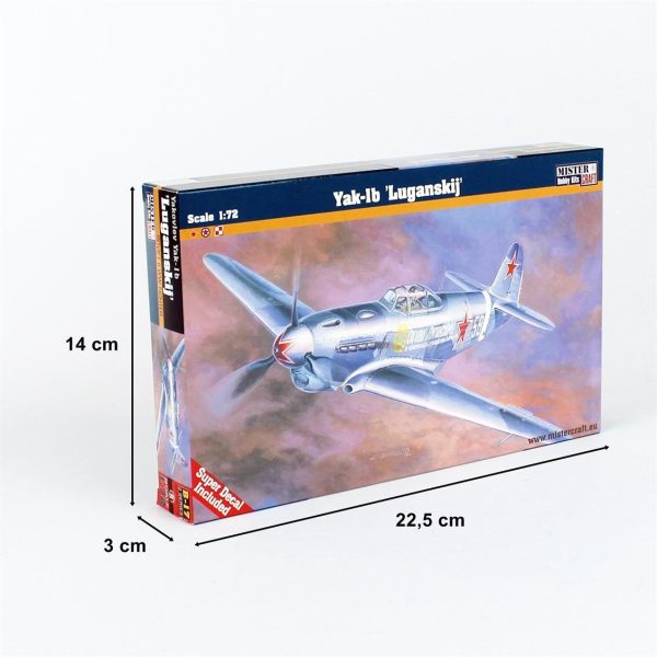 1/72 Yakovlev Yak-1b Savaş Uçağı Maketi, Mister Craft B017 - Görsel 5