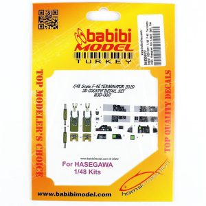 1/48 F-4E Terminator 2020 Hasegawa İçin Kokpit Seti Dekal Çıkartma, Babibi BD3-0017
