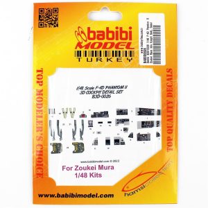 1/48 F-4D Phantom II Zoukei Mura İçin Kokpit Seti Dekal Çıkartma, Babibi BD3-0026