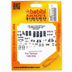 1/48 F-14A Son ( Geç ) Tomcat Tamiya İçin Kokpit Seti Dekal Çıkartma, Babibi BD3-0027