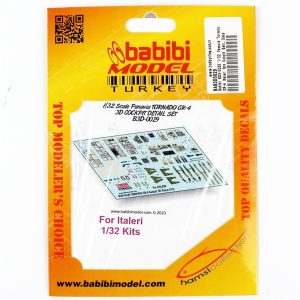 1/32 Panavia Tornado GR-4 Italeri İçin Kokpit Seti Dekal Çıkartma, Babibi BD3-0029