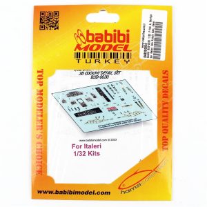 1/32 F-104 A Starfighter Italeri İçin Kokpit Seti Dekal Çıkartma, Babibi BD3-0030
