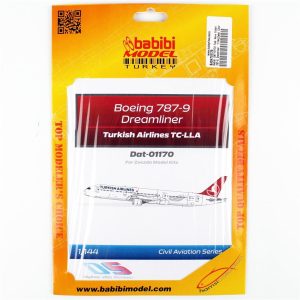 1/144 Türk Hava Yolları 787-9 Dreamliner Dekal Çıkartma, Babibi DAT-01170
