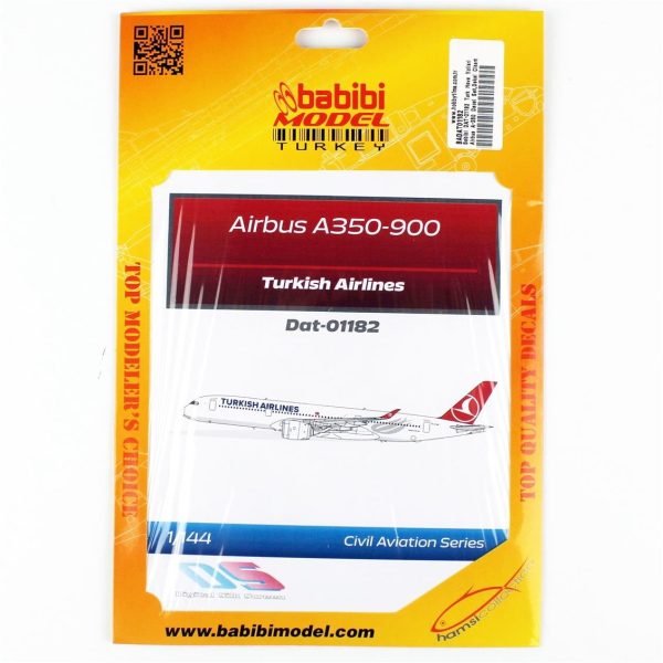 1/144 Türk Hava Yolları Airbus A-350 Dekal Çıkartma, Babibi DAT-01182