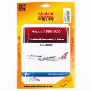1/144 Türk Hava Yolları Airbus A-350-900 400.Yolcu Uçakları Dekal Çıkartma, Babibi DAT-01186