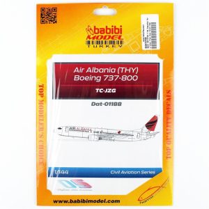 1/144 Arnavutluk Hava Yolları (Türk Hava Yolları) Boeing 737-800 Dekal Çıkartma, Babibi DAT-01188