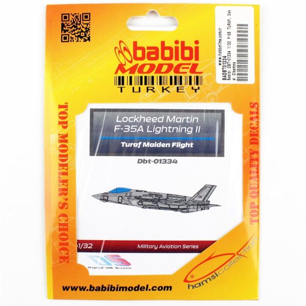 1/32 F-35 TURAF Dekal Çıkartma, Babibi DBT-01334