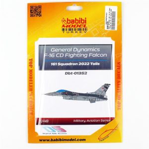 1/48 F-16 CD Fighting Falcon 161. Filo Yeni Kuyruk Dekal Çıkartma, Babibi DBT-01352