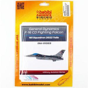 1/32 F-16 CD Fighting Falcon 161. Filo Yeni Kuyruk Dekal Çıkartma, Babibi DBT-01353