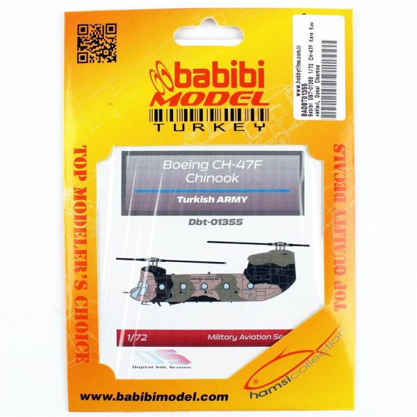 1/72 CH-47F Kara Kuvvetleri Dekal Çıkartma, Babibi DBT-01355