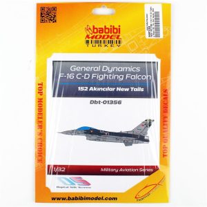 1/32 F-16 CD Fighting Falcon 152. Filo Yeni Kuyruk Dekal Çıkartma, Babibi DBT-01356