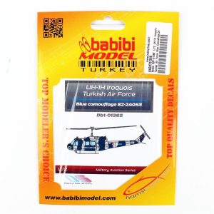 1/72 UH-1H Irak Türk Hava Kuvvetleri Mavi Kamuflajı Dekal Çıkartma, Babibi DBT-01365