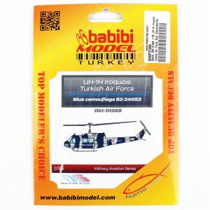 1/35 UH-1H Irak Türk Hava Kuvvetleri Mavi Kamuflajı Dekal Çıkartma, Babibi DBT-01368